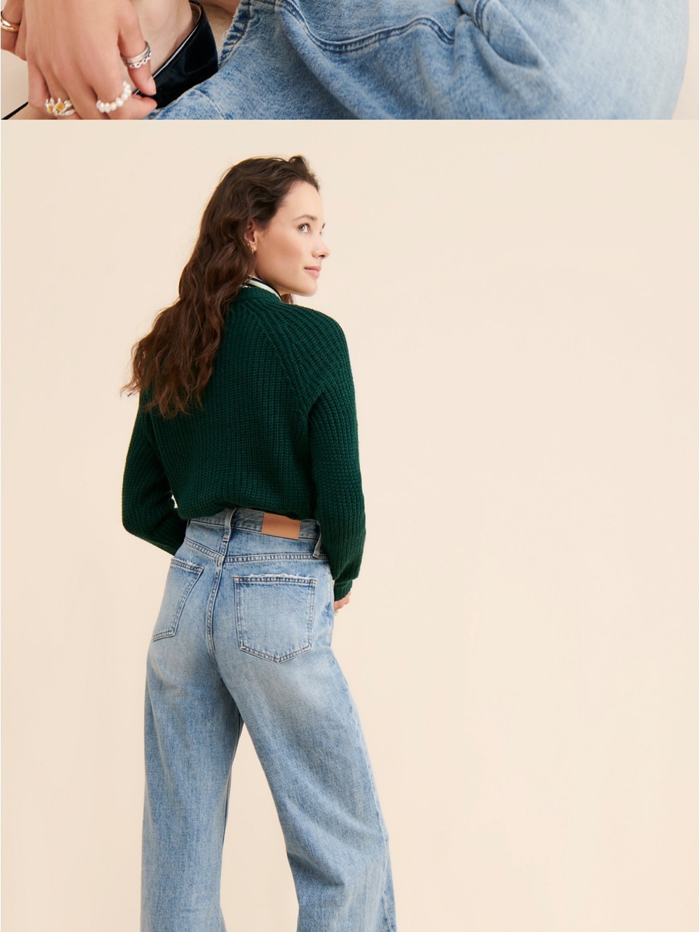 pistola Light Blue High-Rise Wide-Leg Jeans